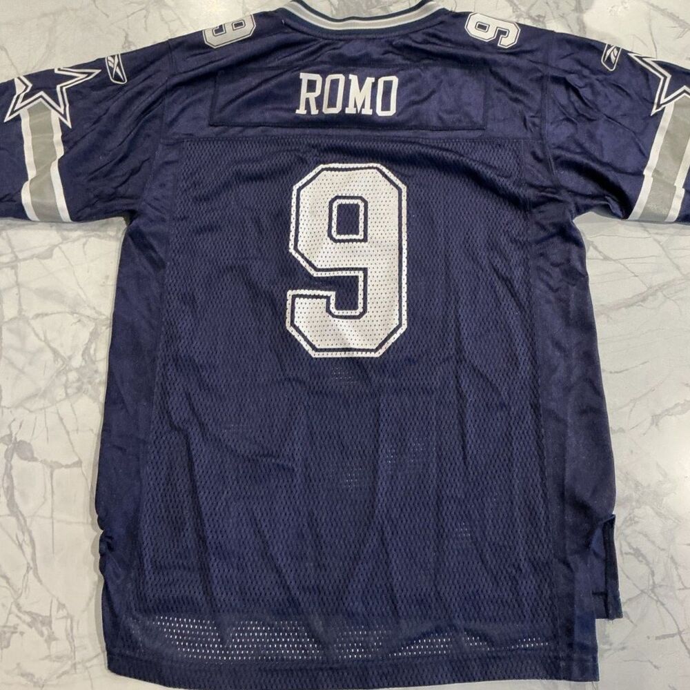 Tony Romo #9 YOUTH Size L (14-16)  NFL Dallas Cowboys reebok jersey